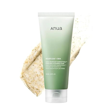 ANUA Heartleaf Quercetinol Pore Deep Cleansing Foam 150ml غسول اجتماعي لطيف