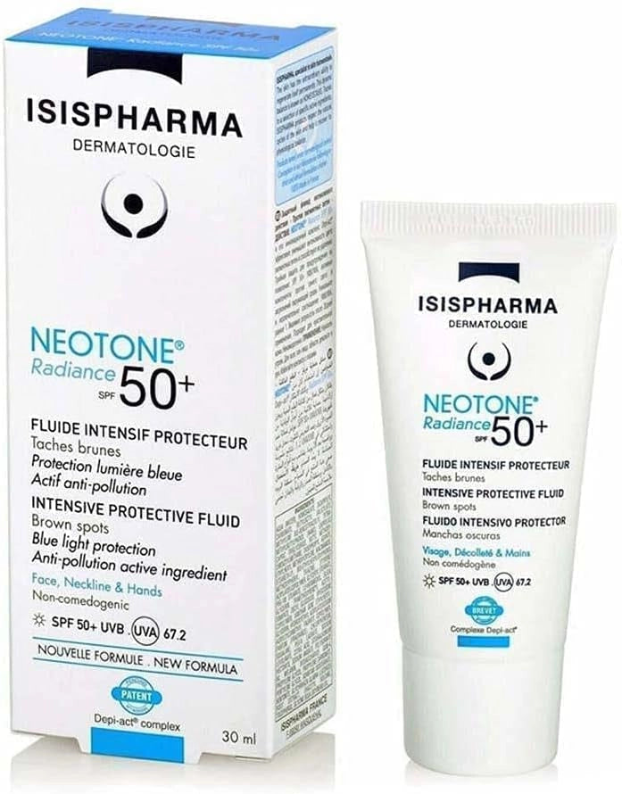 واقي شمس لتفتيح البقع الداكنة والتصبغات من ISISPHARMA بعامل حمايه من الشمس 50+  30 مل