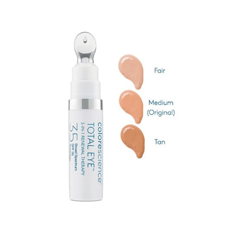 Colorescience Total Eye 3-in-1 Renewal Therapy SPF 35 – Dark Circle Treatment and Eye Sunscreen
علاج تفتيح وتجديد لمنطقة تحت العين