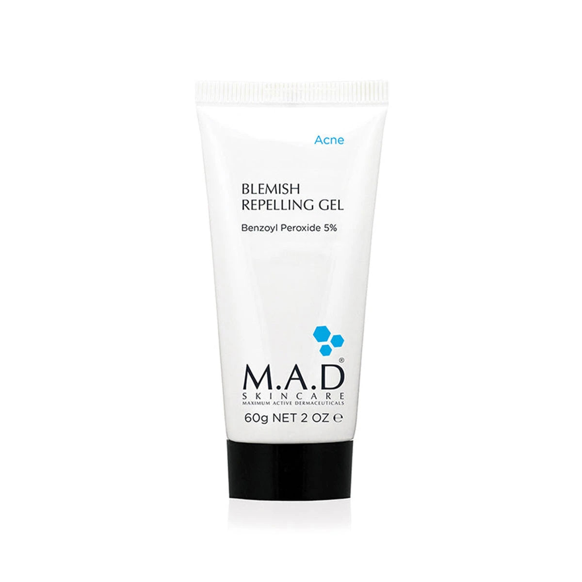 M.A.D Acne Blemish Repelling Gel – Lightweight Anti-Acne Treatment – 60 g
جل لمقاومة الحبوب – علاج خفيف ضد الحبوب – 60 جم