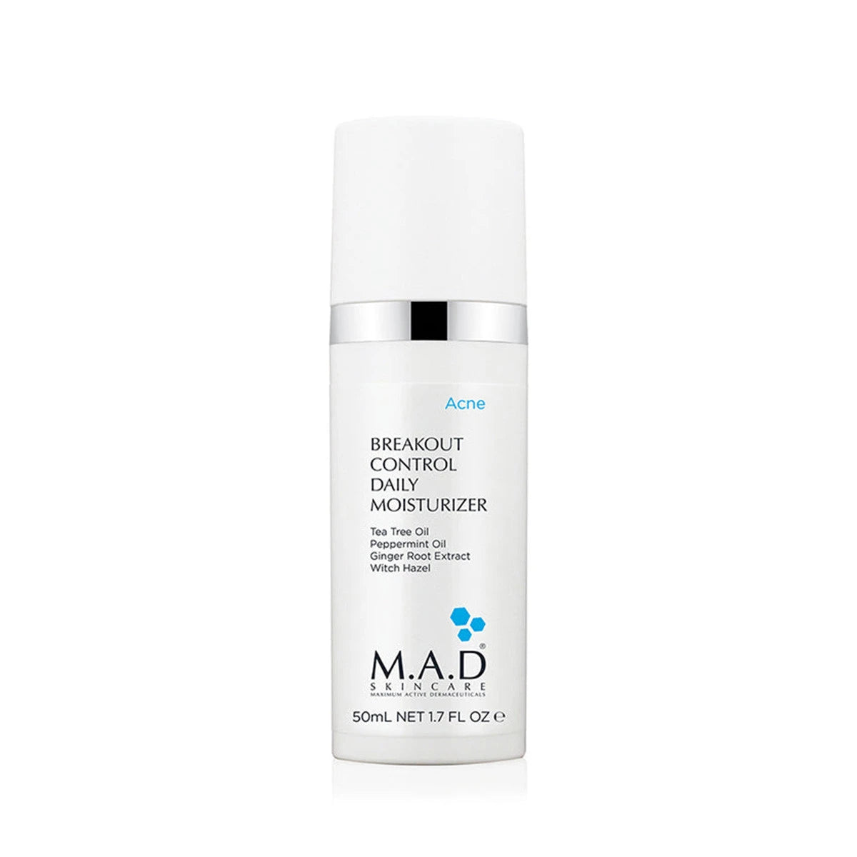 M.A.D Acne Breakout Control Daily Moisturizer – Lightweight Anti-Acne Cream – 50ml
مرطب  للتحكم في حب الشباب – كريم خفيف مضاد للحبوب – 50 مل