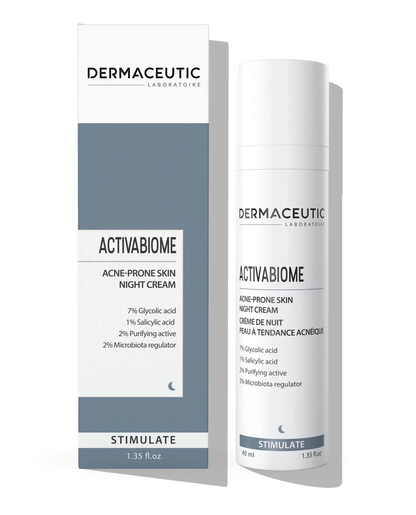 Dermaceutic Activabiome – Microbiome Repair Cream for Sensitive or Treated Skin – 40ml
كريم ديرماسيوتيك أكتيفابايوم – توازن الميكروبيوم وتهدئة البشرة الحساسة – 40 مل