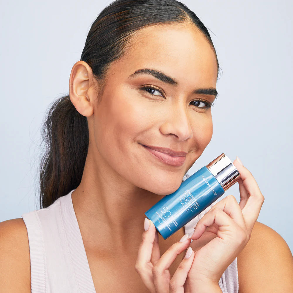 كولورساينس – واقي شمس – تركيبة مطفية للبشرة الدهنية والمعرضة لحب الشباب
Colorescience Face Shield MATTE SPF 50 – Oil-Control Mineral Sunscreen for Oily Skin