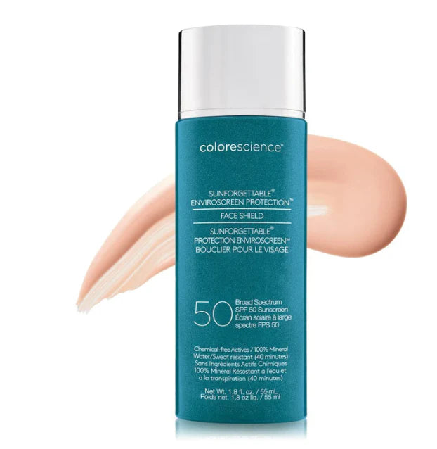 Colorescience Face Shield SPF 50 Classic – Mineral Sunscreen for Daily Use
واقي شمس كولورساينس فيس شيلد تركيبة كلاسيك – واقي شمس معدني للبشرة الحساسة وخالي من العطور