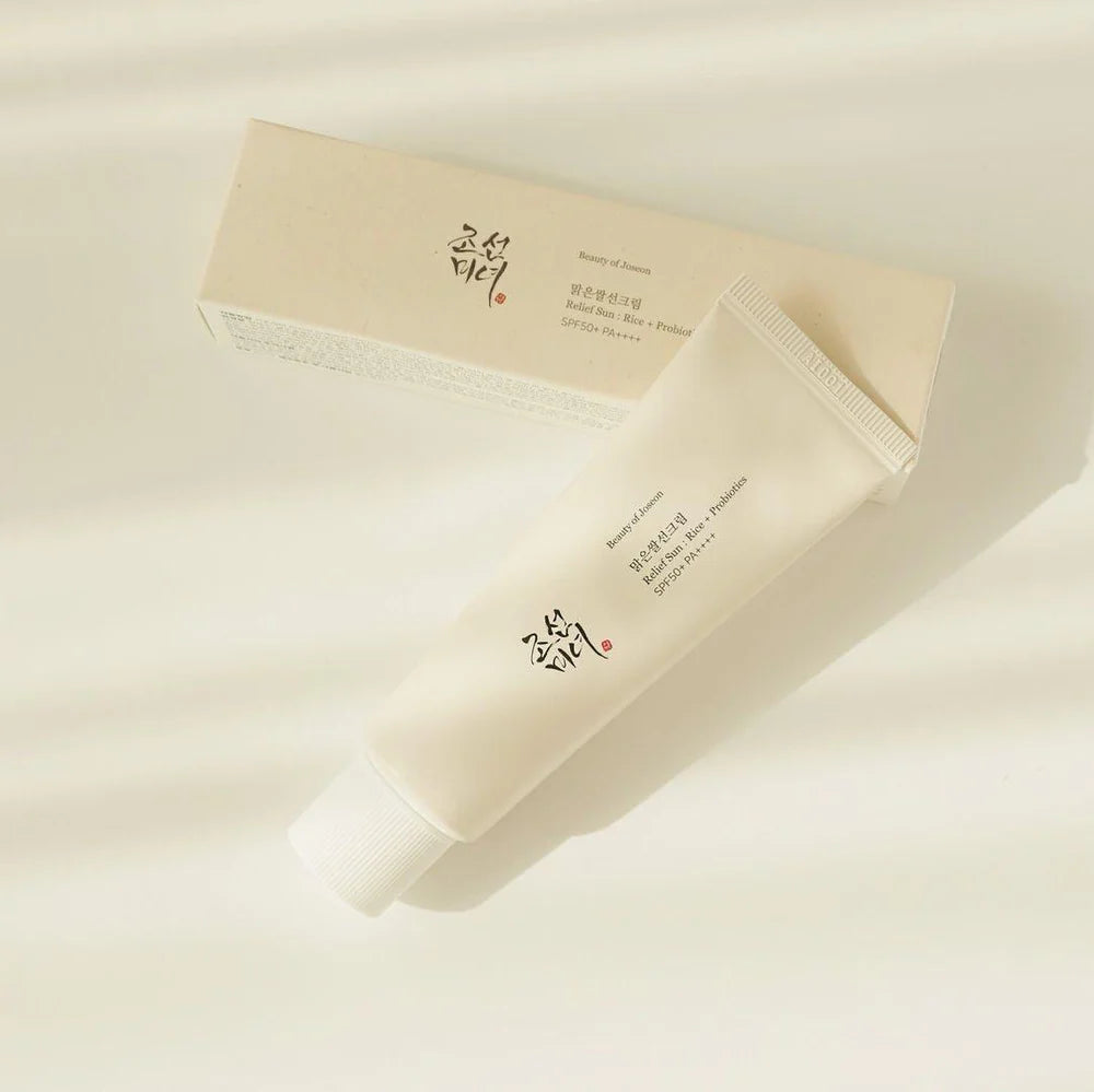 Beauty of Joseon RELIEF SUN : RICE + PROBIOTICS (SPF50+ PA++++) 50 ml كريم واقي الشمس من بيوتي أوف جوسيون – بالأرز والبروبيوتيك