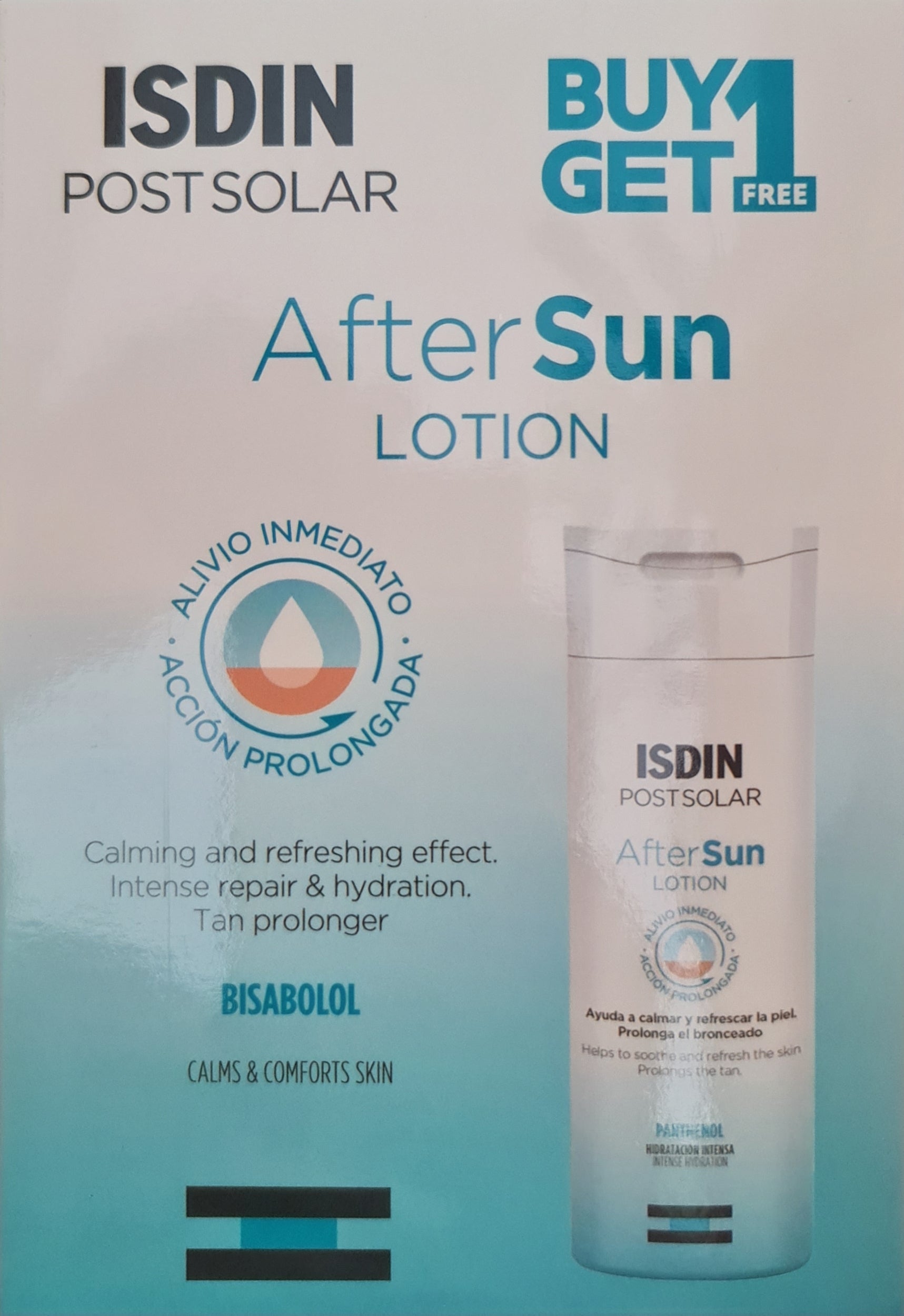 ISDIN After Sun Lotion – Soothing & Moisturizing Care After Sun Exposure – 200ml
لوشن إسدين ما بعد الشمس – ترطيب وتهدئة للبشرة بعد التعرض للشمس – 200 مل


