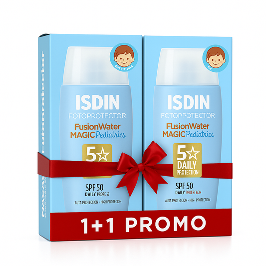 ISDIN Fusion Water Pediatrics SPF 50 – Kids Sunscreen 50ml – Buy 1 Get 1 Free إسدين فيوجن ووتر للأطفال  – واقي شمس للأطفال 50 مل – اشترِ واحدة واحصل على الأخرى مجانًا



