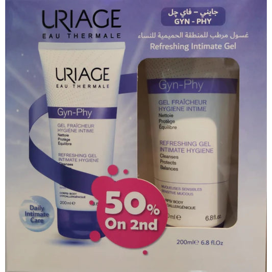 URIAGE GYN-Phy Intimate hygiene - Refreshing cleansing gel 200ml Buy 1 Get 50% on 2nd