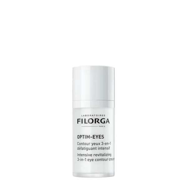 Filorga Optim-Eyes 3-in-1 Eye Contour Cream – For Dark Circles, Puffiness, and Wrinkles – 15ml
كريم فيلورجا أوبتيم-آيز – 3 في 1 للهالات السوداء والانتفاخ والتجاعيد – 15 مل


