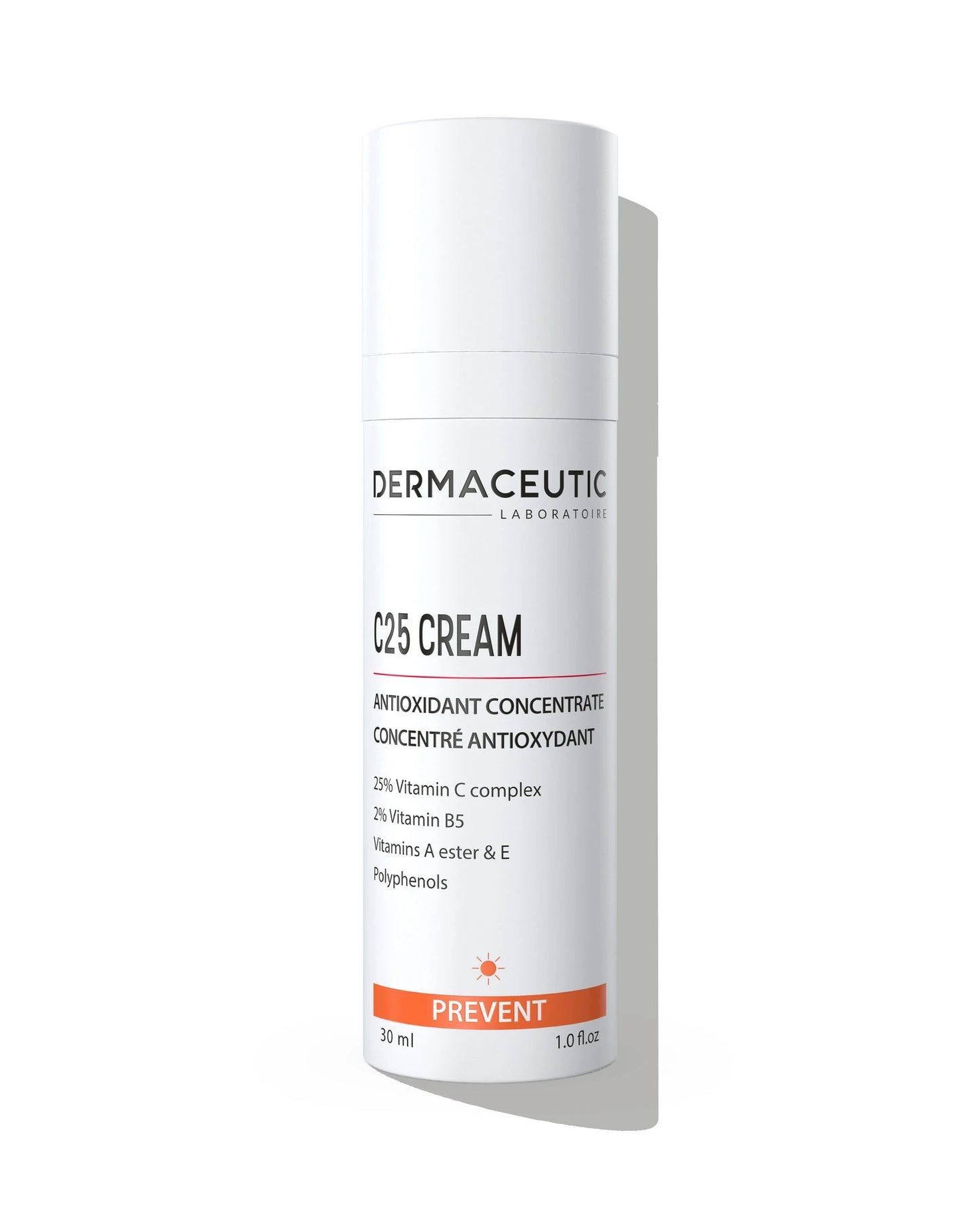 Dermaceutic C25 Cream – Vitamin C Antioxidant Moisturizer for Brightening and Skin Protection – 30ml

كريم ديرماسيوتيك C25 – كريم فيتامين C لتفتيح البشرة والحماية من العوامل البيئية – 30 مل

