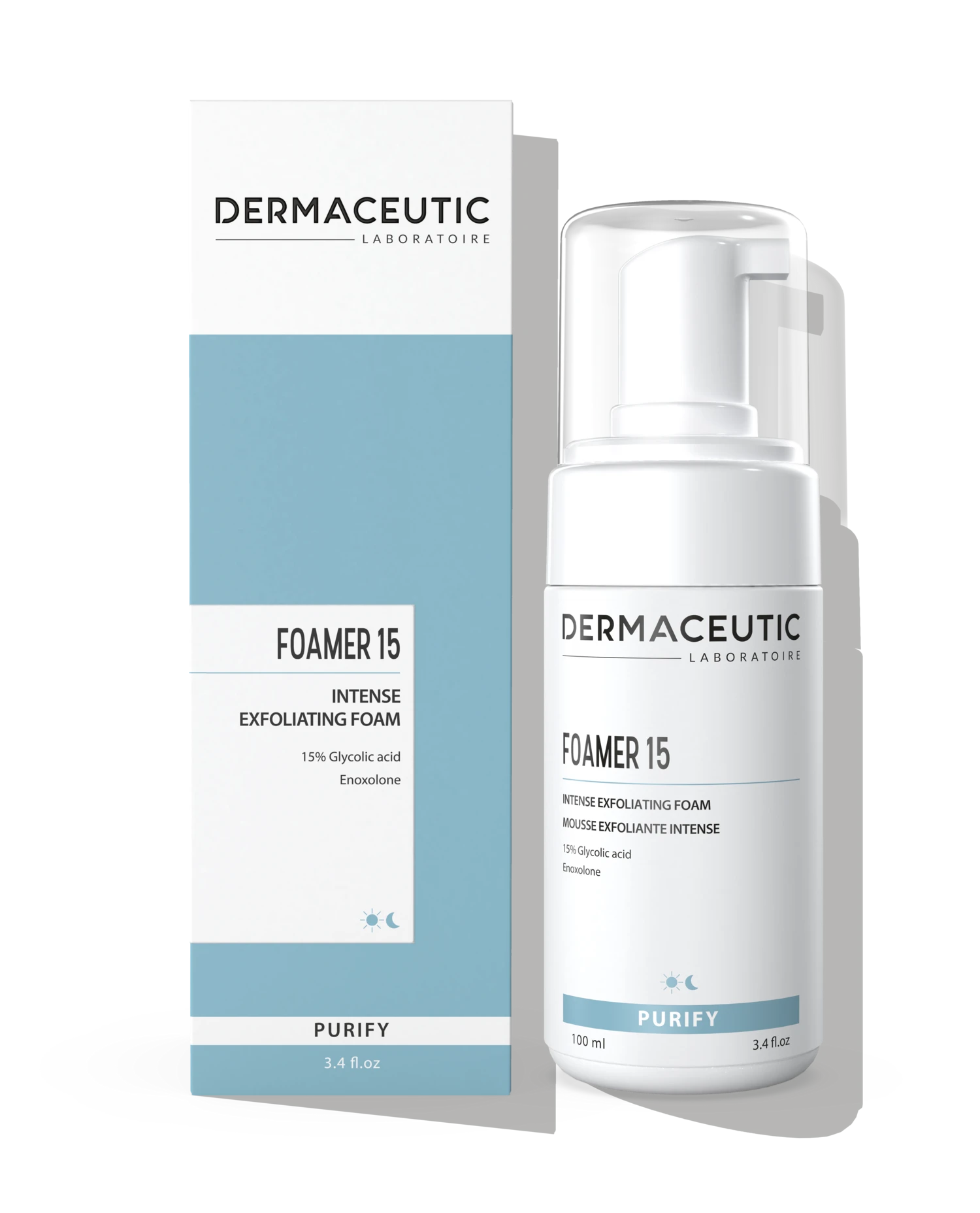 Dermaceutic Foamer 15 – Glycolic Acid Exfoliating Cleanser for Radiant and Smooth Skin – 100ml
فومر 15 من ديرماسيوتيك – غسول مقشر بحمض الجليكوليك لتنقية وتفتيح البشرة – 100 مل



