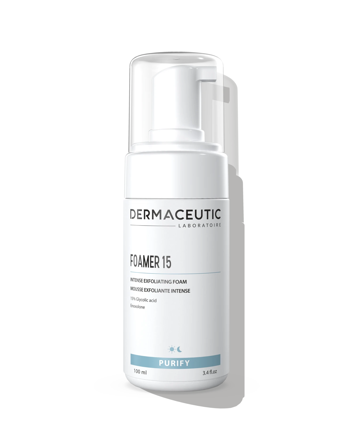 Dermaceutic Foamer 15 – Glycolic Acid Exfoliating Cleanser for Radiant and Smooth Skin – 100ml
فومر 15 من ديرماسيوتيك – غسول مقشر بحمض الجليكوليك لتنقية وتفتيح البشرة – 100 مل


