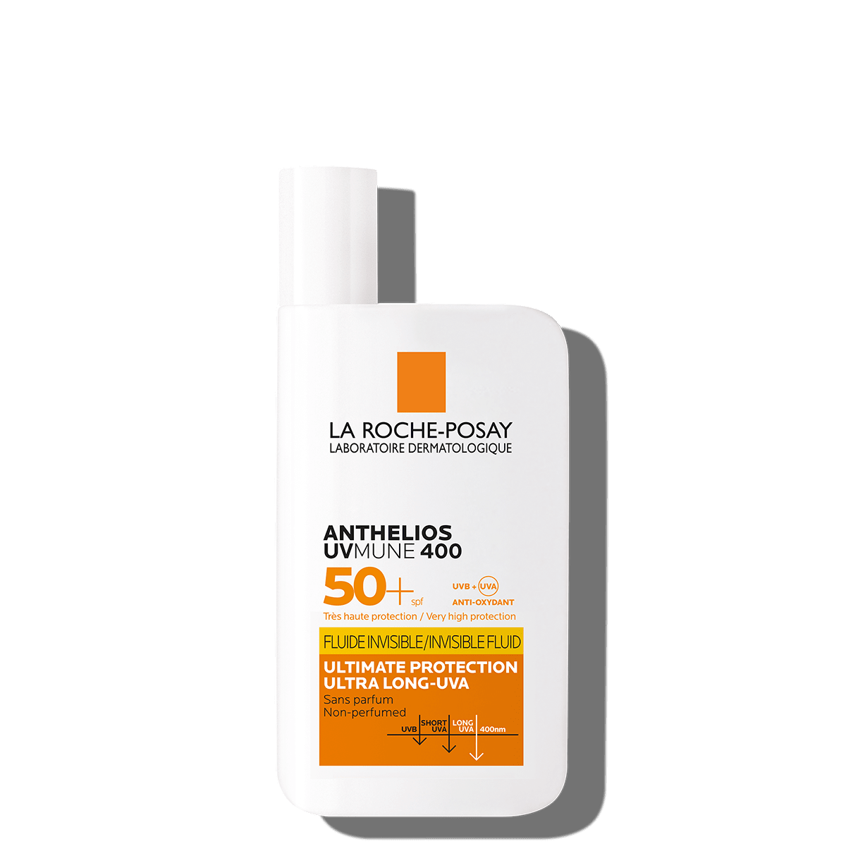 LA ROCHE-POSAY ANTHELIOS UVMUNE 400 INVISIBLE FLUID SPF50+ 50ml    واقي شمس خفيف لجميع أنواع البشرة غير مرئي