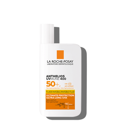 LA ROCHE-POSAY ANTHELIOS UVMUNE 400 INVISIBLE FLUID SPF50+ 50ml    واقي شمس خفيف لجميع أنواع البشرة غير مرئي