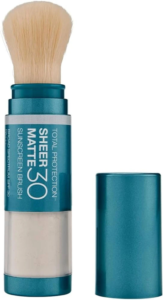 صورة بودرة واقي شمس كولورساينس مع فرشاة – مثالية للبشرة الدهنية
Colorescience Sheer Matte SPF 30 – Mineral Powder Sunscreen with Brush for Oily Skin
