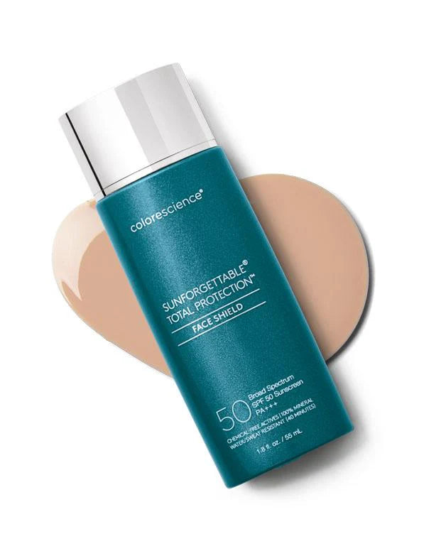 Colorescience Face Shield SPF 50 Classic – Mineral Sunscreen for Daily Use
واقي شمس كولورساينس فيس شيلد تركيبة كلاسيك – واقي شمس معدني للبشرة الحساسة وخالي من العطور