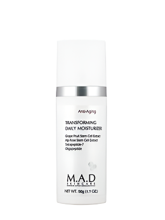 M.A.D Anti-Aging Transforming Daily Moisturizer – Lightweight Hydrating Anti-Wrinkle Cream – 50 ml
مرطب M.A.D اليومي المحوِّل – كريم مرطب خفيف لمقاومة التجاعيد – 50 مل


