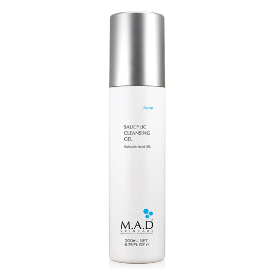 M.A.D Acne Salicylic Cleansing Gel – Deep Pore Cleanser – 200 ml
جل منظف  بحمض الساليسيليك – تنظيف المسام بعمق – 200 مل



