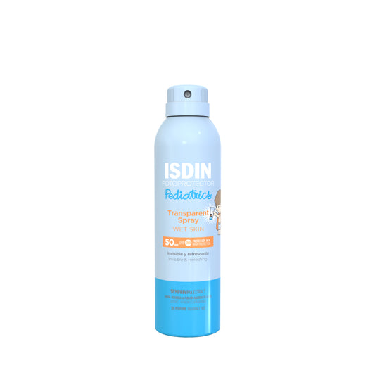 ISDIN Transparent Spray for Kids SPF 50 – Wet Skin Sunscreen for Children
إسدين سبراي شفاف للأطفال  – واقي شمس للبشرة المبللة


