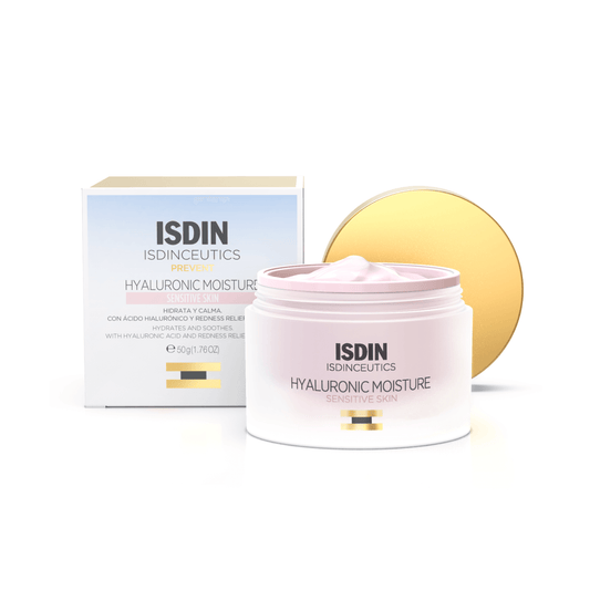 ISDIN Hyaluronic Moisture Cream – Sensitive Skin – 50g
كريم الترطيب بحمض الهيالورونيك من إسدين – للبشرة الحساسة – 50 جم


