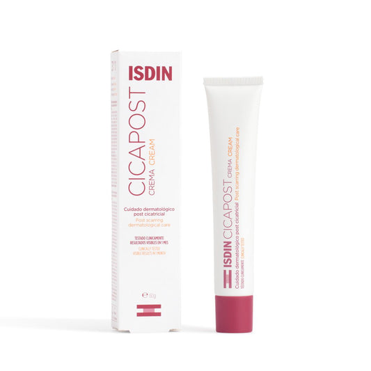 ISDIN Cicapost Post-Scar Cream – Scar treatment and skin repair
كريم إسدين سيكابوست – علاج الندوب وتجديد البشرة


