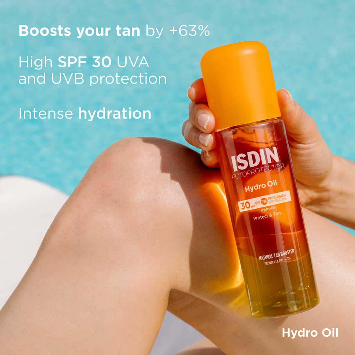 ISDIN Fotoprotector Hydro Oil SPF 30 – Sunscreen and tanning oil in one
إسدين هايدرو أويل SPF 30 – واقي شمس وزيت تسمير في منتج واحد