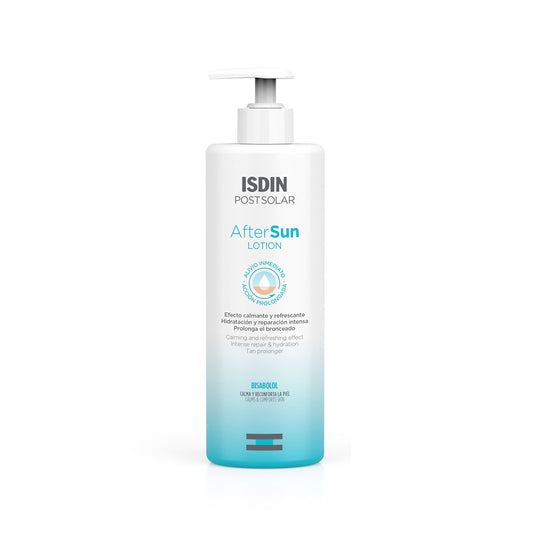 ISDIN After Sun Lotion – Soothing & Moisturizing Care After Sun Exposure – 200ml
لوشن إسدين ما بعد الشمس – ترطيب وتهدئة للبشرة بعد التعرض للشمس – 200 مل


